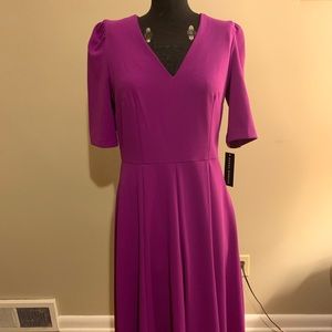 A-line Fuchsia Dress